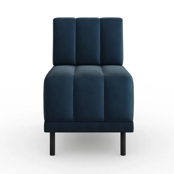 Amali Small Dining Bench, Matte Plush Velvet 5
