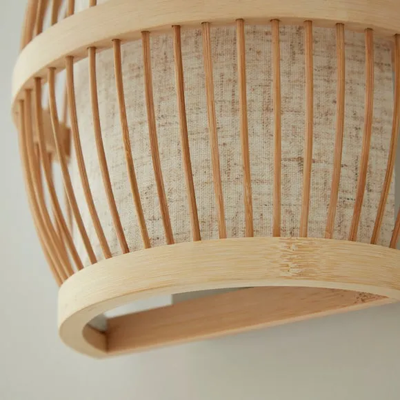 Kiva Boho Bamboo Wall Light 4