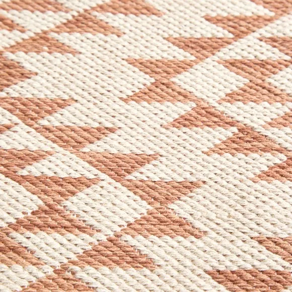 Cotton Jaquard Orange Scatter Rug 2