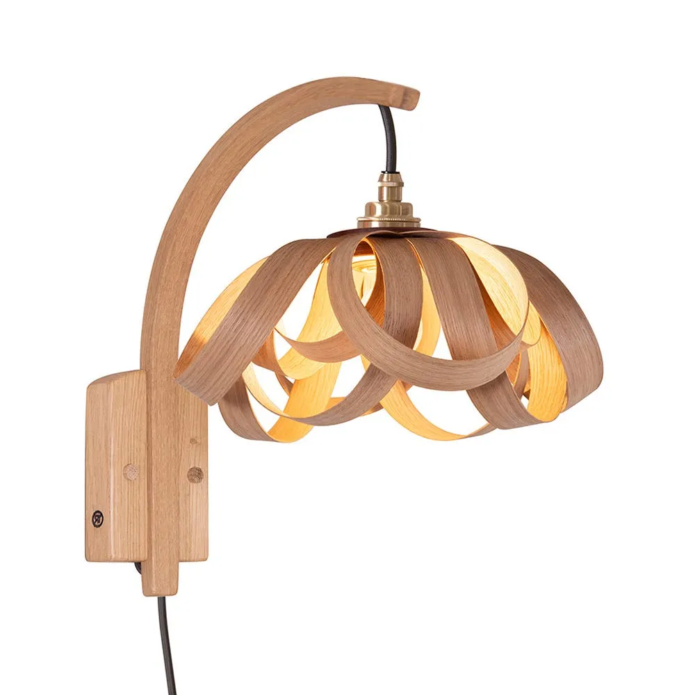 Heal's Skipper X Small/Stem Wall Light Hardwired Oak 2