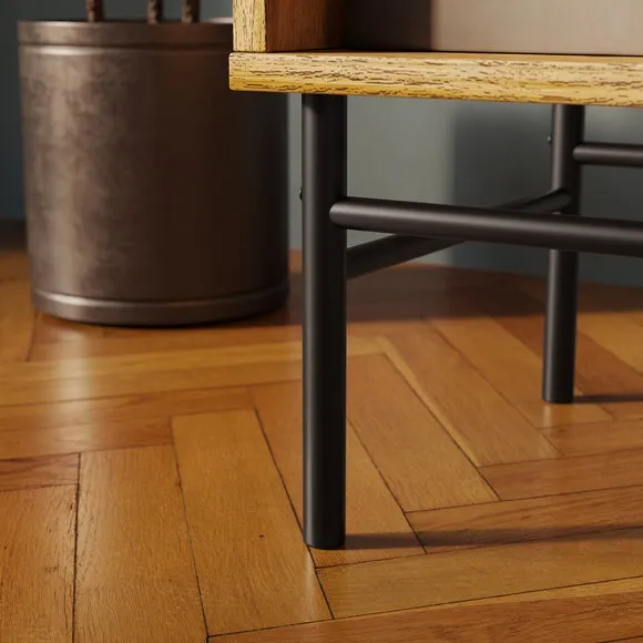 Bryant Compact Bedside Table, Mango Wood Effect 5