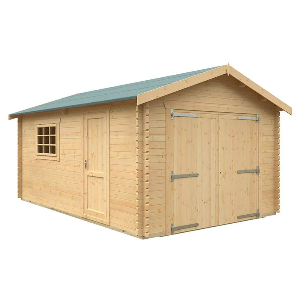 Buttercup Farm 18x12 The Warwick 44mm Cabin - L535 x W355 x H282.9 cm in Natural