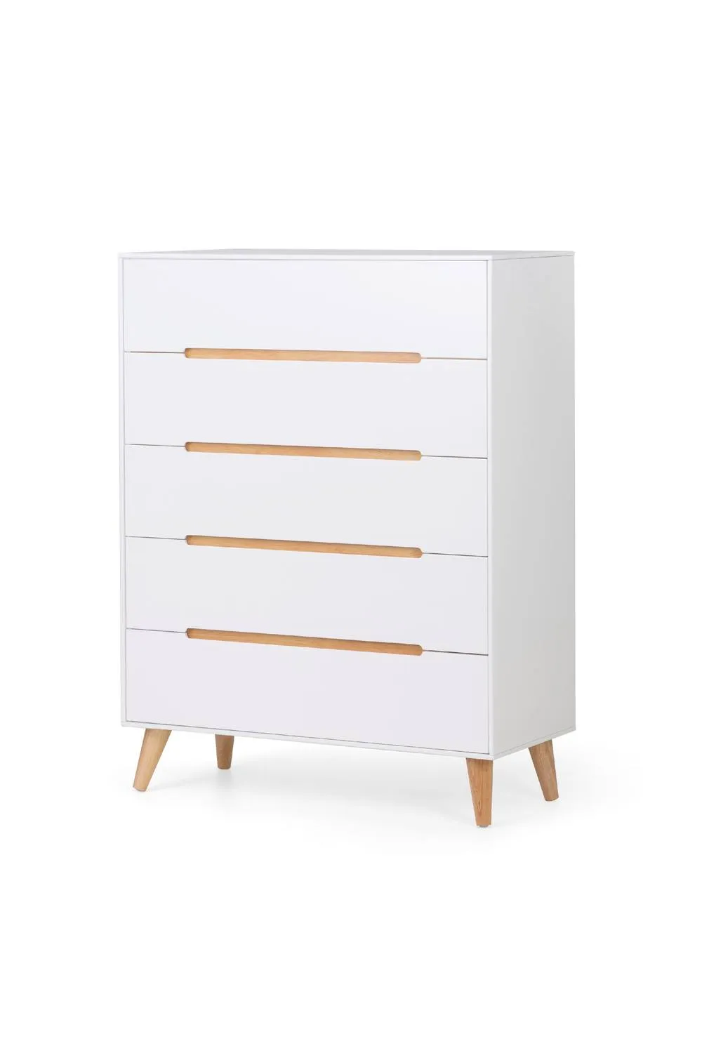 Julian Bowen Alicia 5 Drawer Chest in White 3