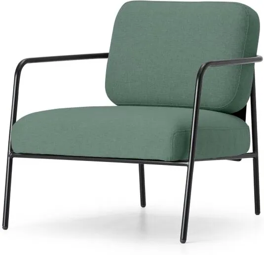 Hopper Accent Armchair, Clover Green & Marl Grey Fabric