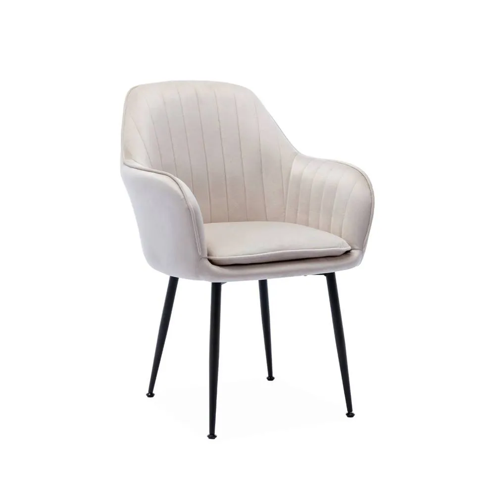 sweeek Accent chair with metal legs in Off-White 2
