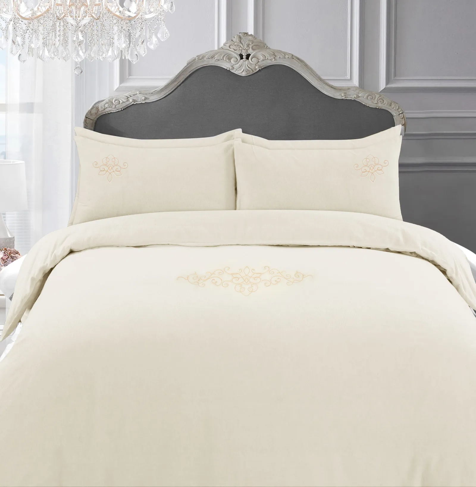 Sweet Dreams Luxurious 330 Thread Count Egyptian Cotton Duvet Cover in Cream