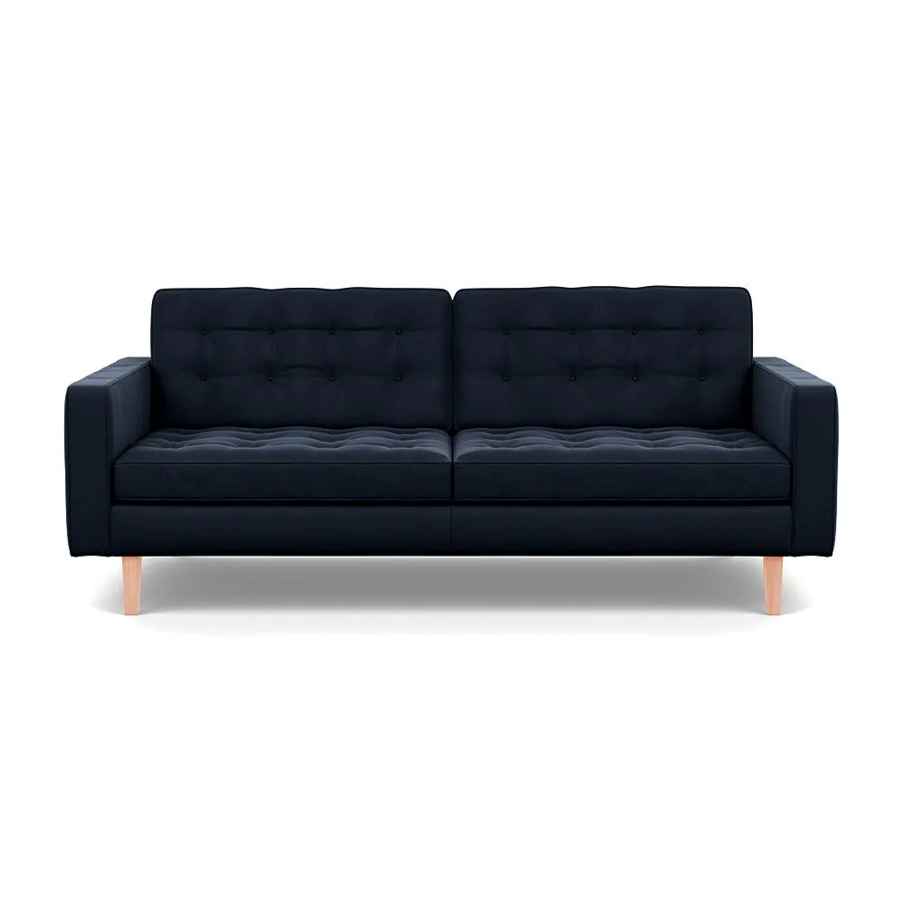 Heal's Hepburn 3 Seater Nobilis Velvet Night Natural Feet 1