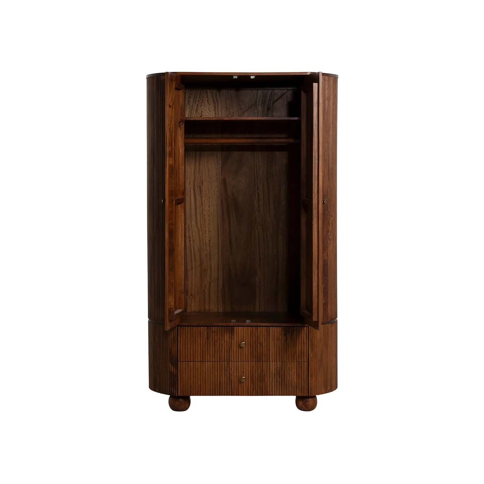 Tasso 2 Door 2 Drawer Wardrobe, Wood | Barker & Stonehouse 5