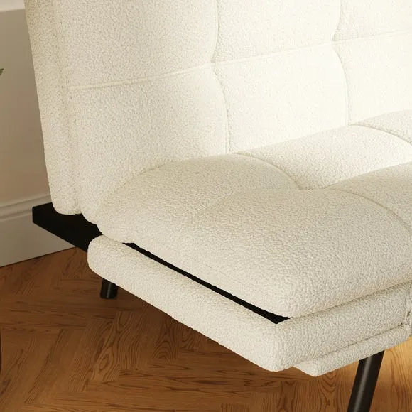 Harrison Quilted Sherpa Clic Clac Sofa Bed 4