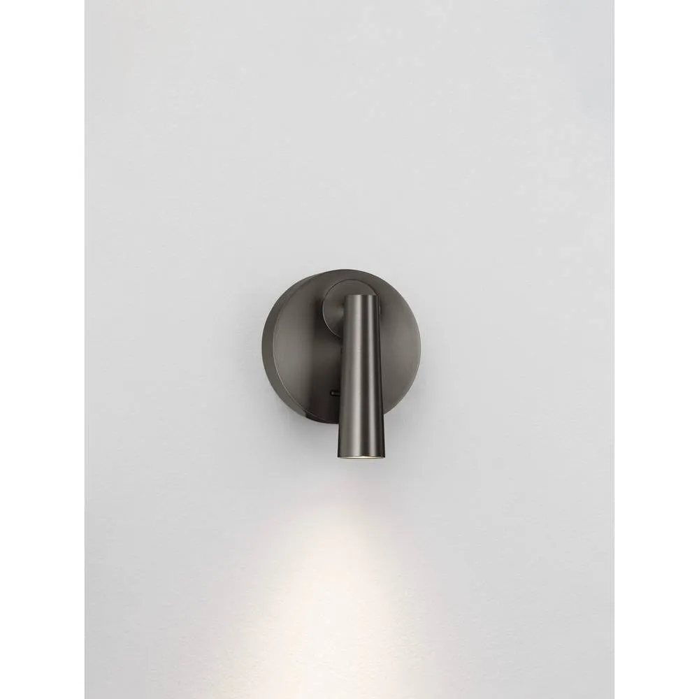 Netlighting Tico Reading Wall Light Black Nickel LED 3W 189lm 3000K Switch On Off 3