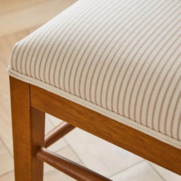 Betty Dining Chair, Tiny Stripe Fabric 4