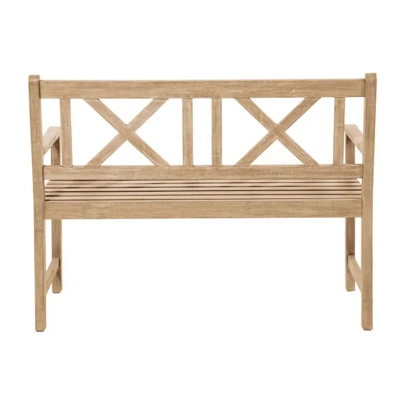 Cambridge 3 Seater Acacia Wood Bench 3