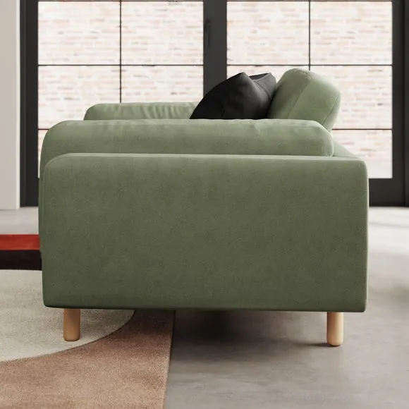 Newton Matte Plush Velvet Snuggle Chair 2