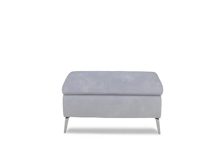 Daytona Fabric Footstool - Dexter Smoke