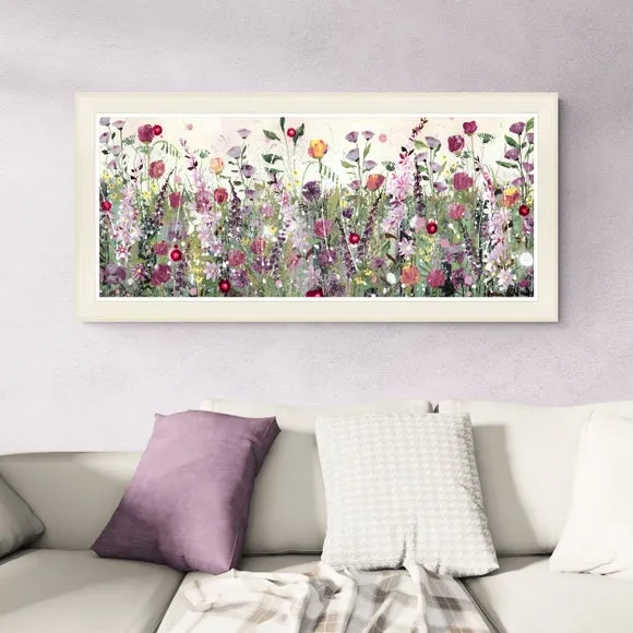 Red and Purple Meadow Framed Print