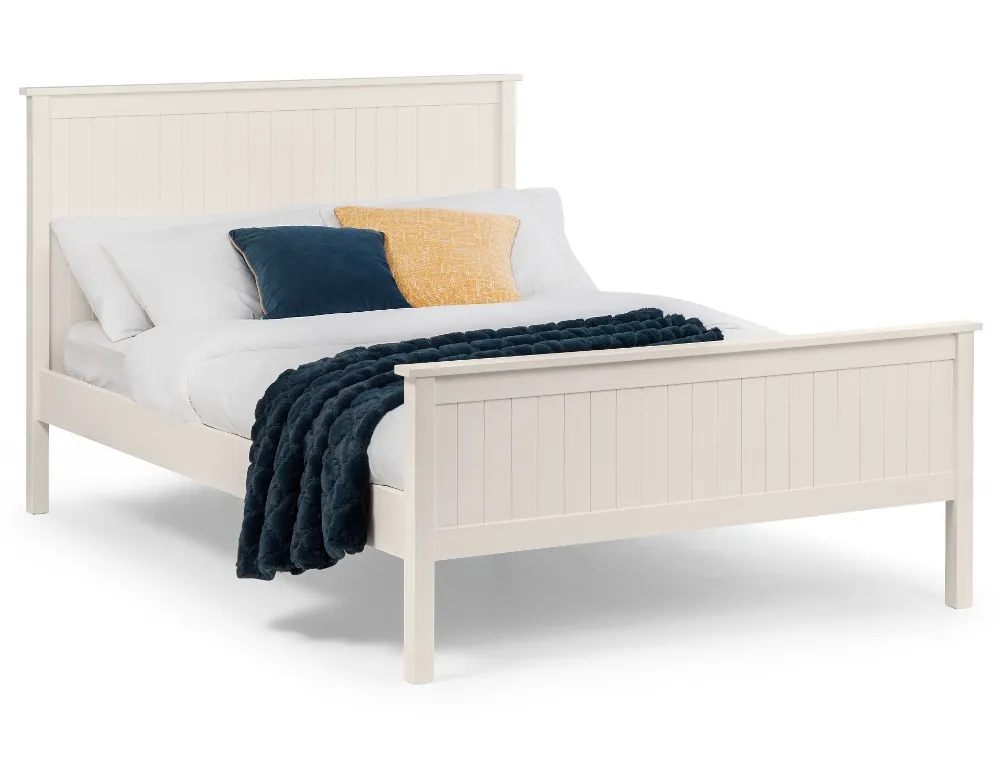Maine White Wooden Bed Frame - 3ft Single