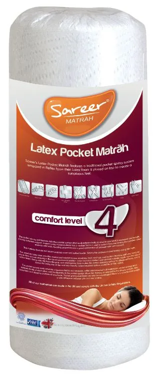 Sareer Furniture Limited Latex Pocket Mattress in White 5