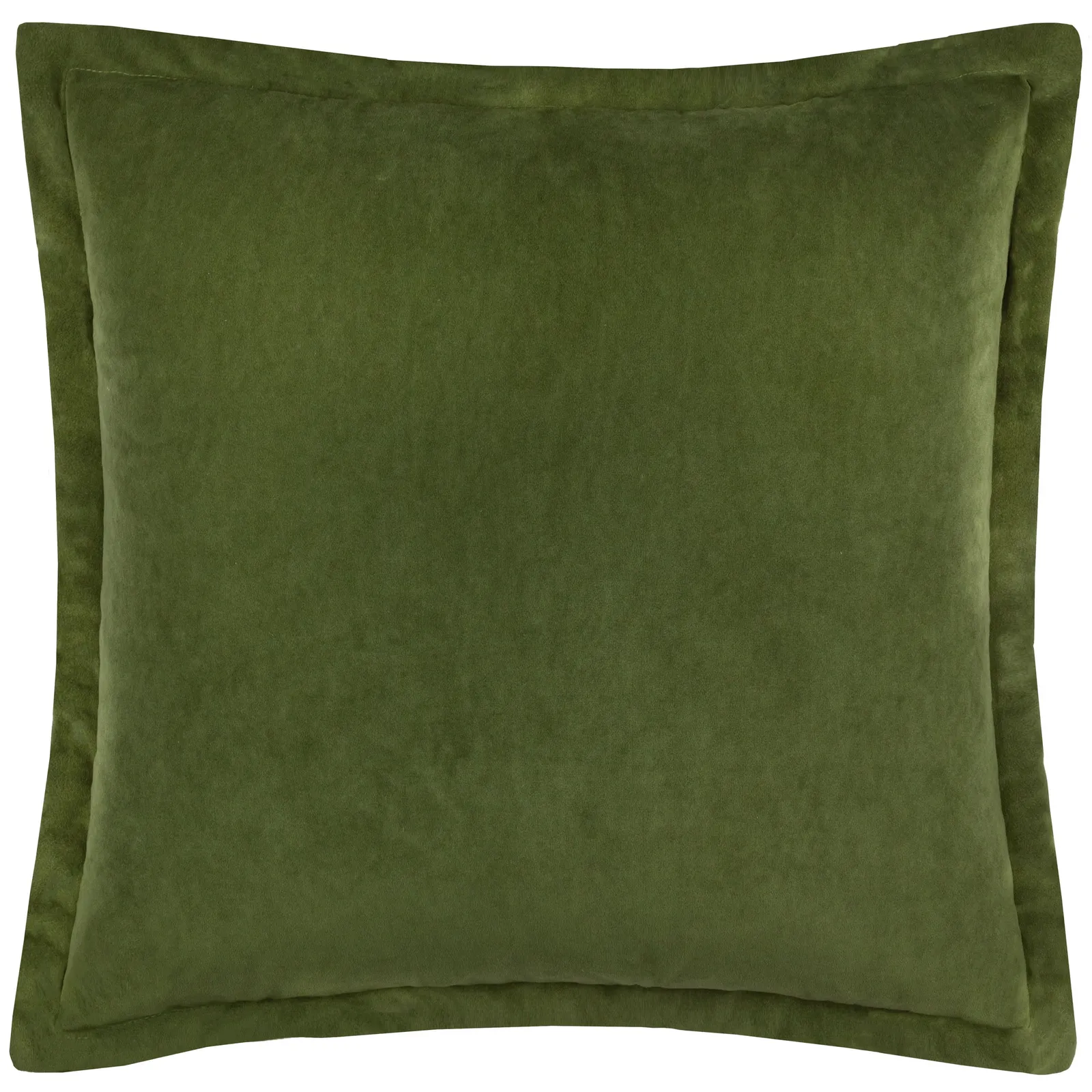 Yard Merton Velvet Cushion in Dark Olive 2