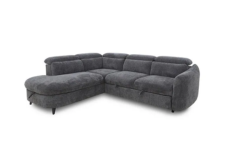 Snooze Left Hand Facing Corner Sofa Bed with Chaise End Storage