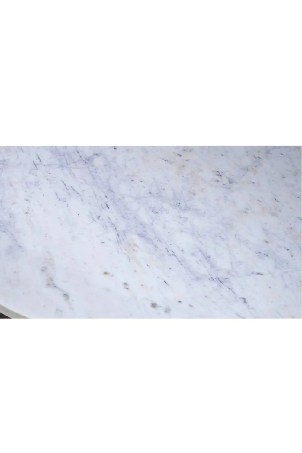 IH Design Farleigh Natural White Marble & Metal Coffee Table 4