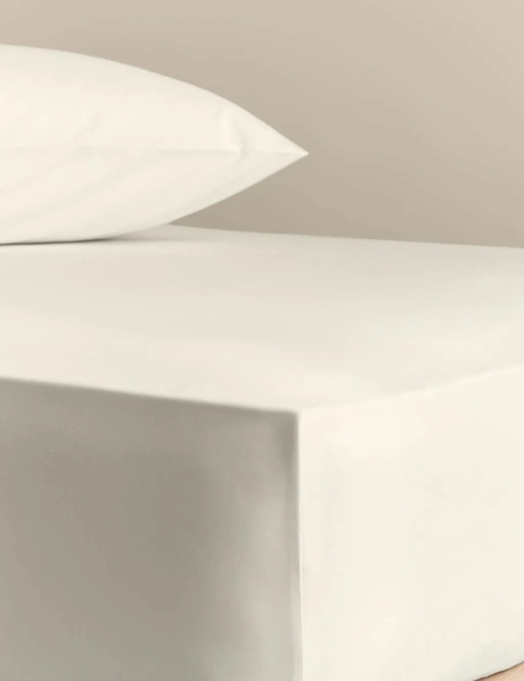 M&S Stay Cool Lyocell Rich Deep Fitted Sheet Cream