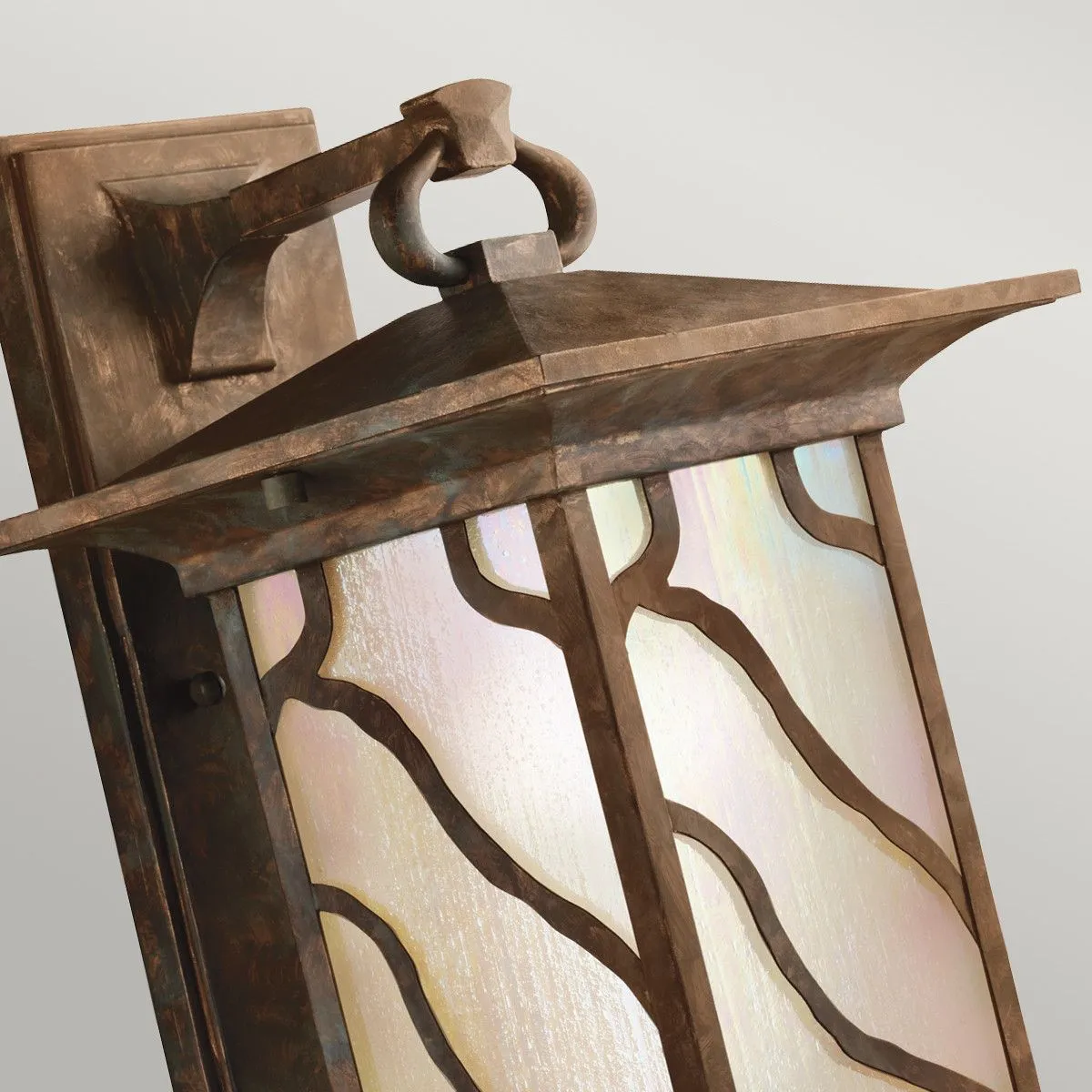 Netlighting Kichler Morris Outdoor 1 Light Wall Lantern Copper IP44 in Brown 2