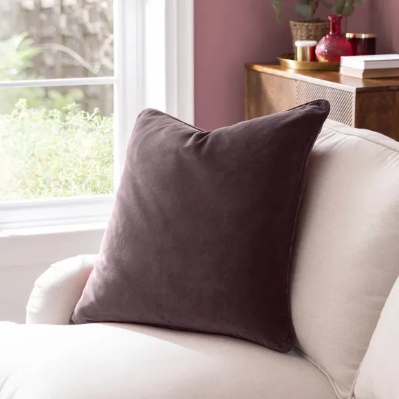 Clara Cotton Velvet Square Cushion 1