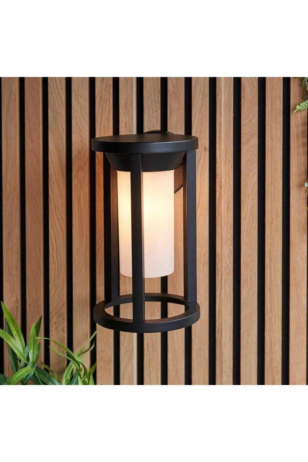 Netlighting Braden Modern Exterior Wall Light Textured Black IP44 6