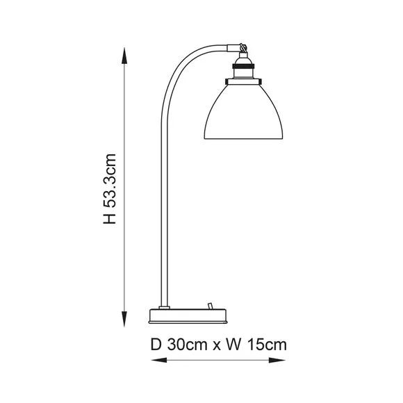 Vogue Tobermory Industrial Adjustable Table Lamp 6