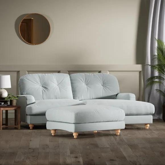 Martha Vintage Velvet Footstool 2