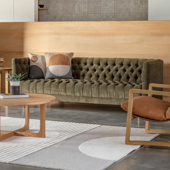 Indio Fabric 3 Seater Sofa 4
