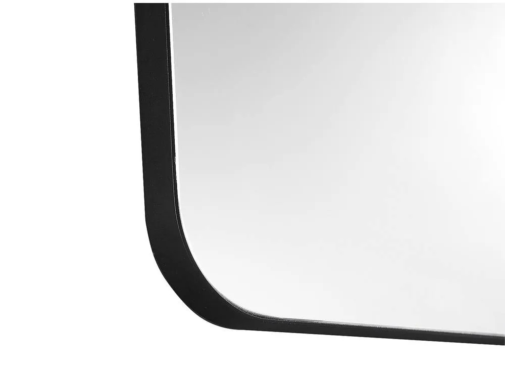 Vente-unique Rectangular Bathroom Mirror With Black Surround - 50 X 80 Cm 5