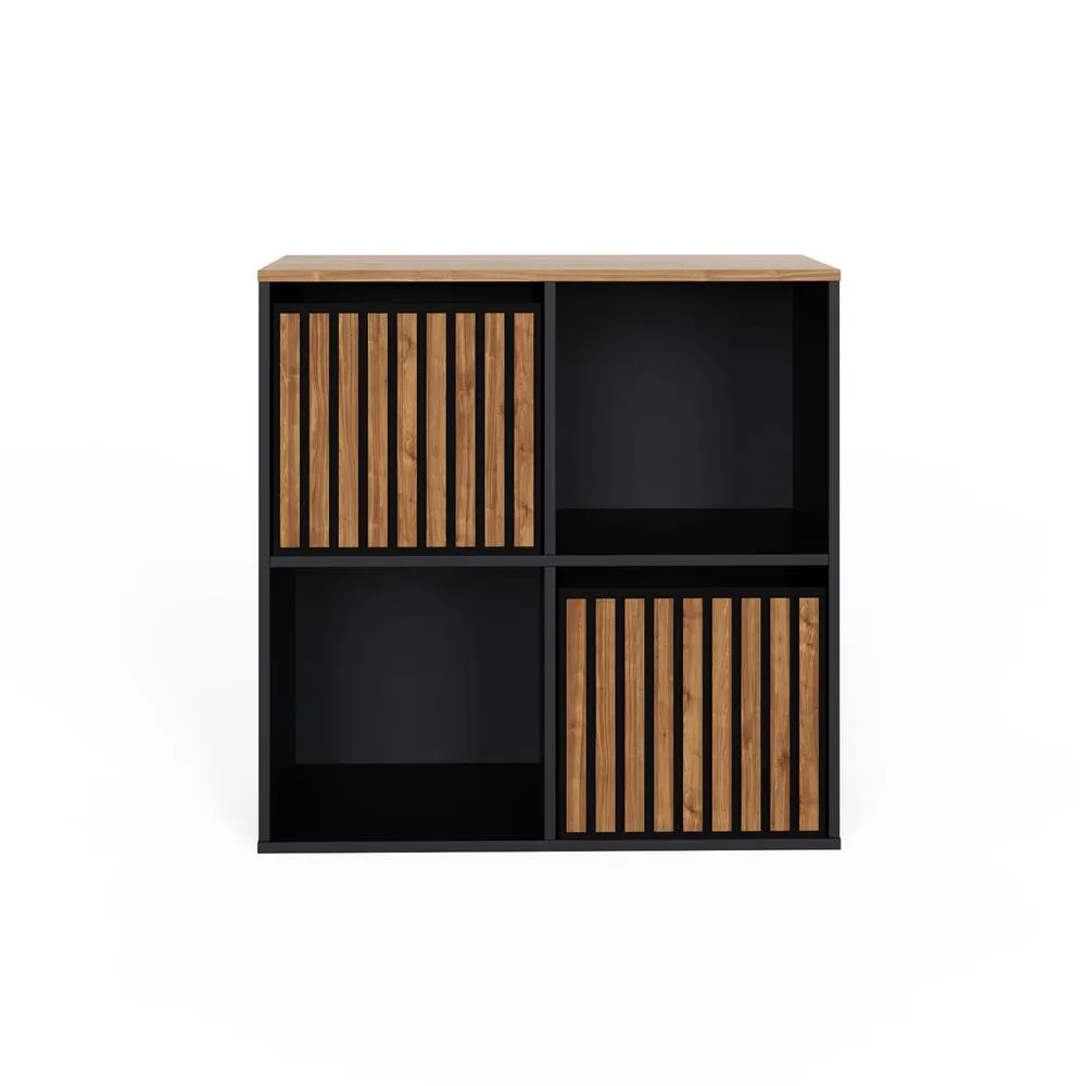 GFW Kube 2x2 Shelf Storage Cube in Dark Brown 4