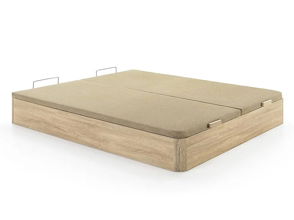 Vente-unique Ottoman Storage Bed Base - 180 X 200 Cm - Light Natural - HESTIA By in Light Oak 5