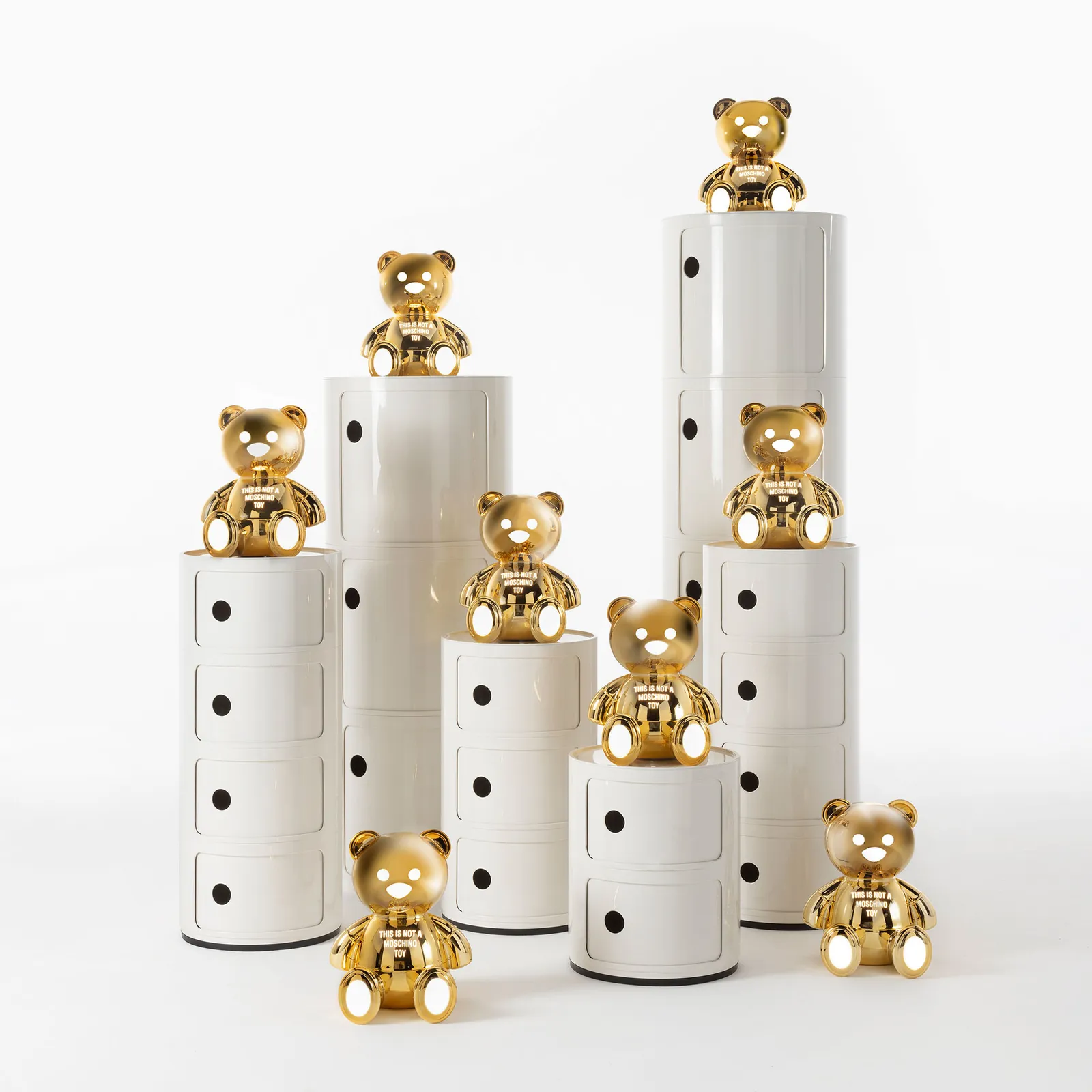 Kartell Toy Bear Lamp, Gold Plastic | Barker & Stonehouse 2