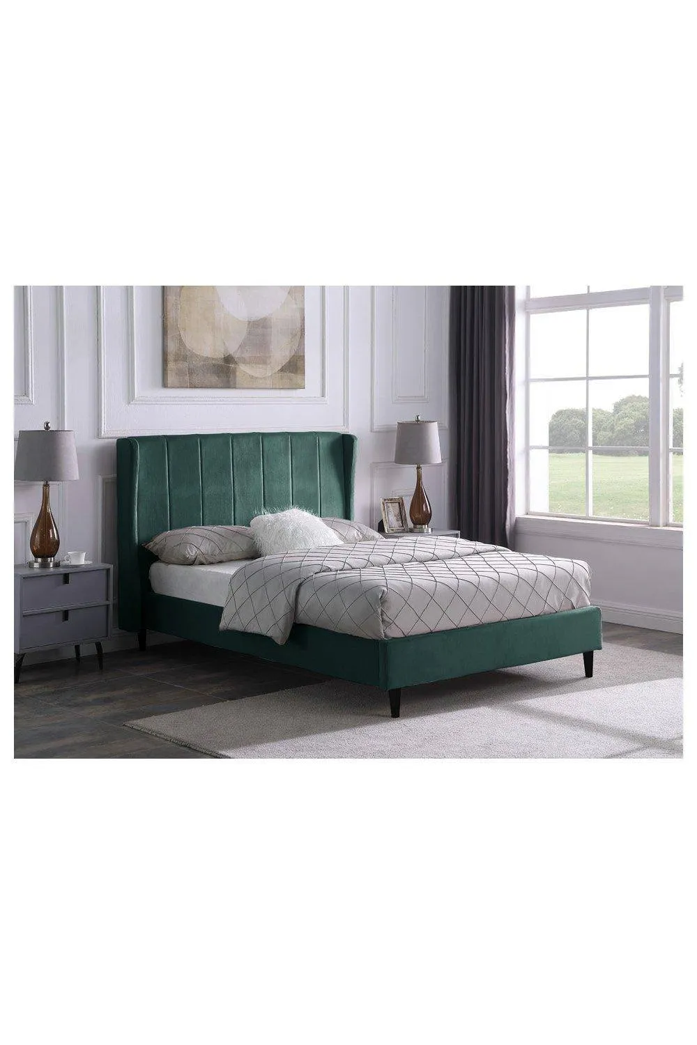 Seconique Amelia 5' King Bed in Green