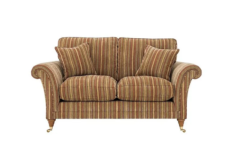 Burghley 2 Seater Fabric Sofa - Baslow Stripe Gold - Sofas and Armchairs - In Time for Christmas