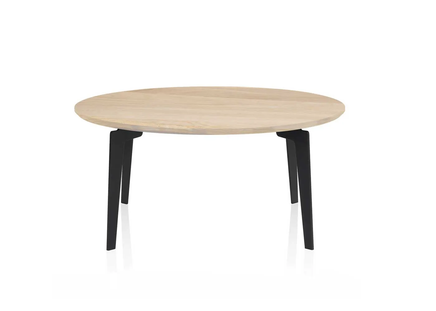 Fritz Hansen Join Medium Coffee Table Oak Top Black Base