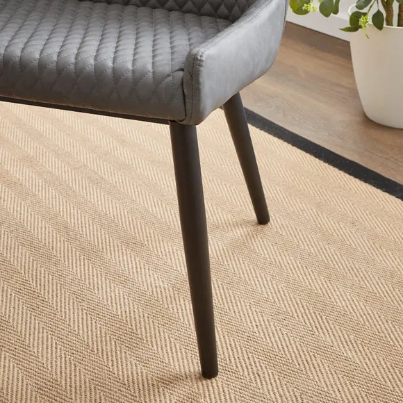 Montreal 2 Seater Dining Bench, Faux Leather, 99cm 3