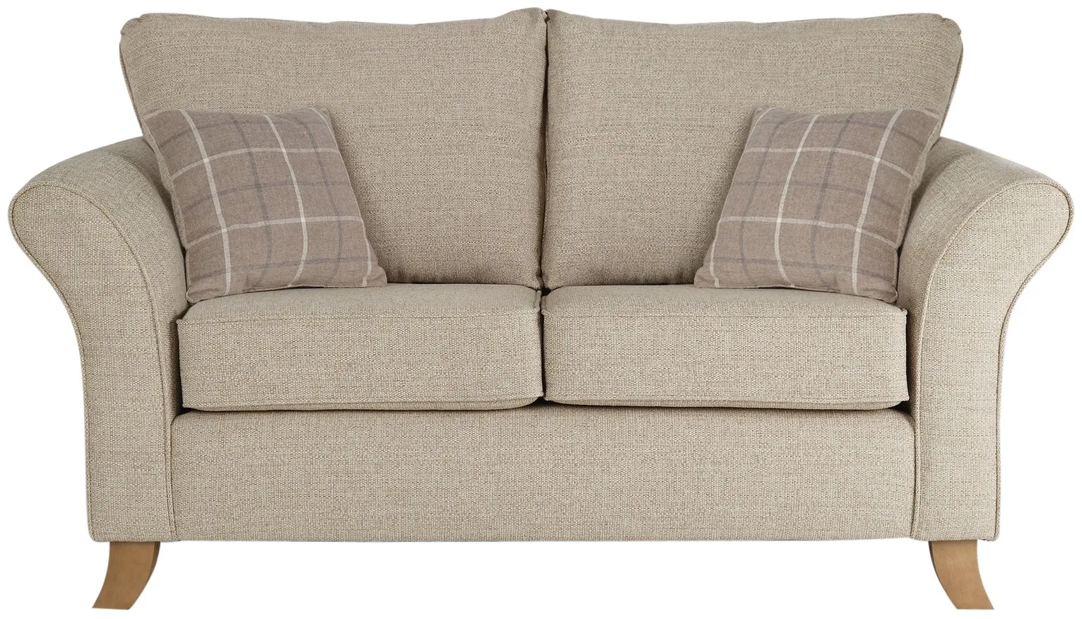 Argos Home Kayla 2 Seater Fabric Sofa - Beige