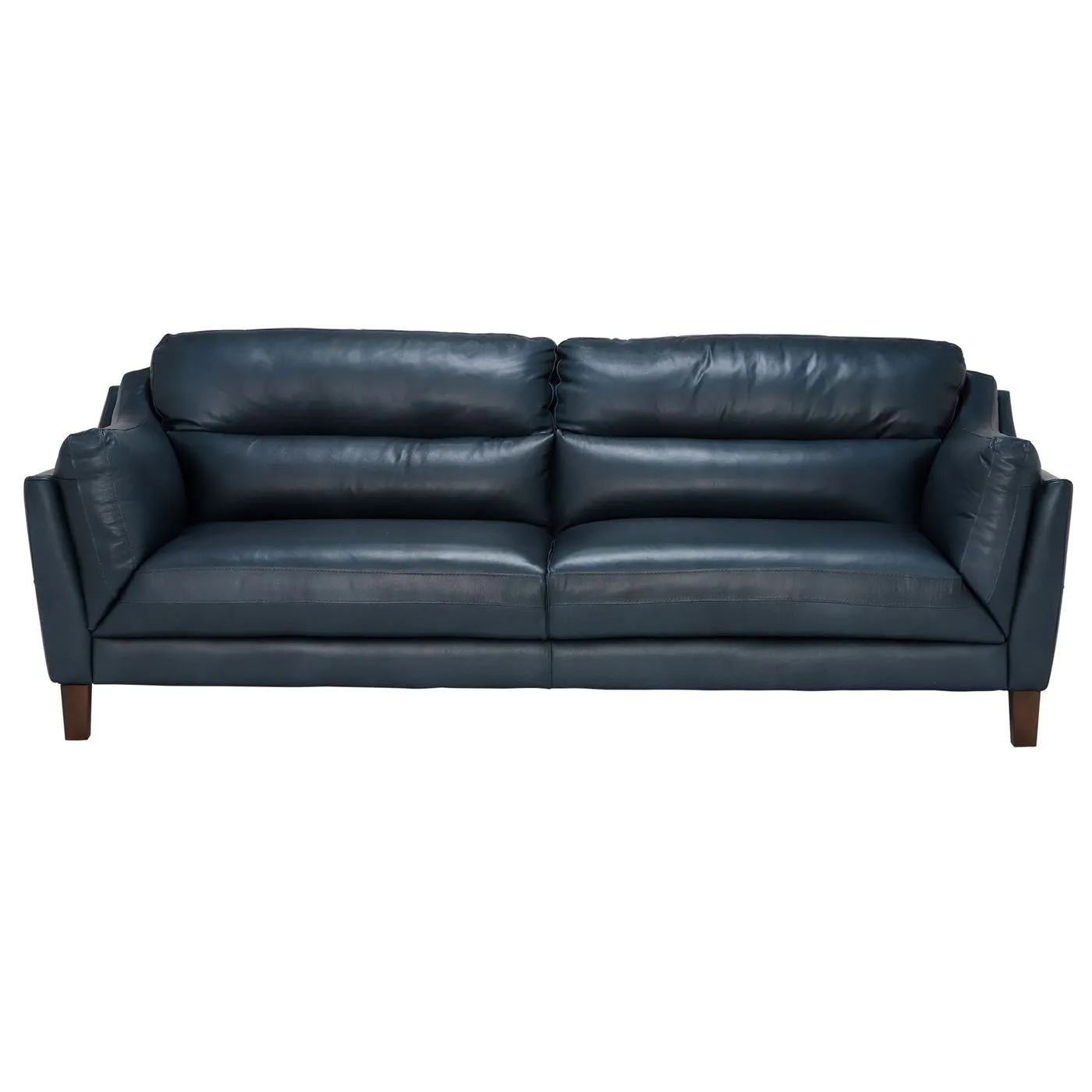 Luca Leather Sofa, Indiana Teal