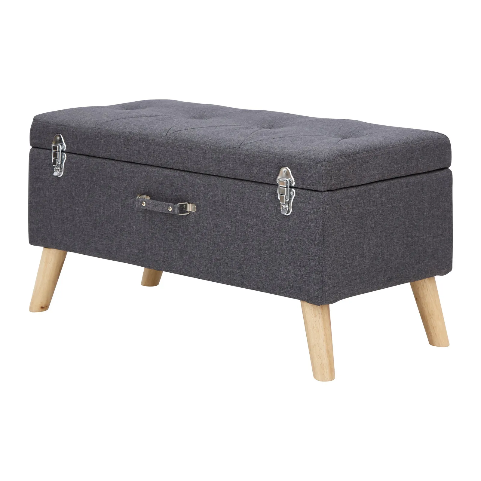 Minstrel Storage Ottoman Dark Grey