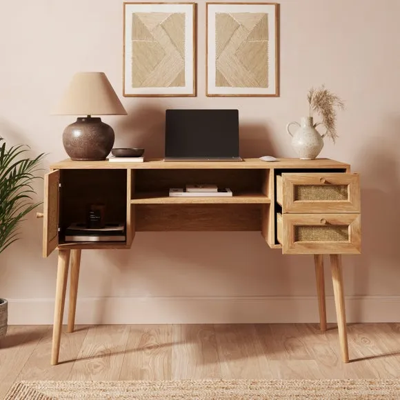 Jordyn Desk, Mango Wood Effect 2