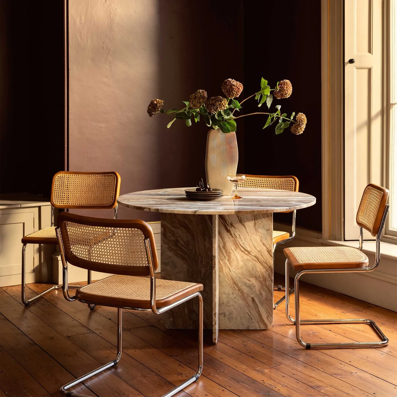 Ballina Dining Chair, Brown Fabric | Barker & Stonehouse 2