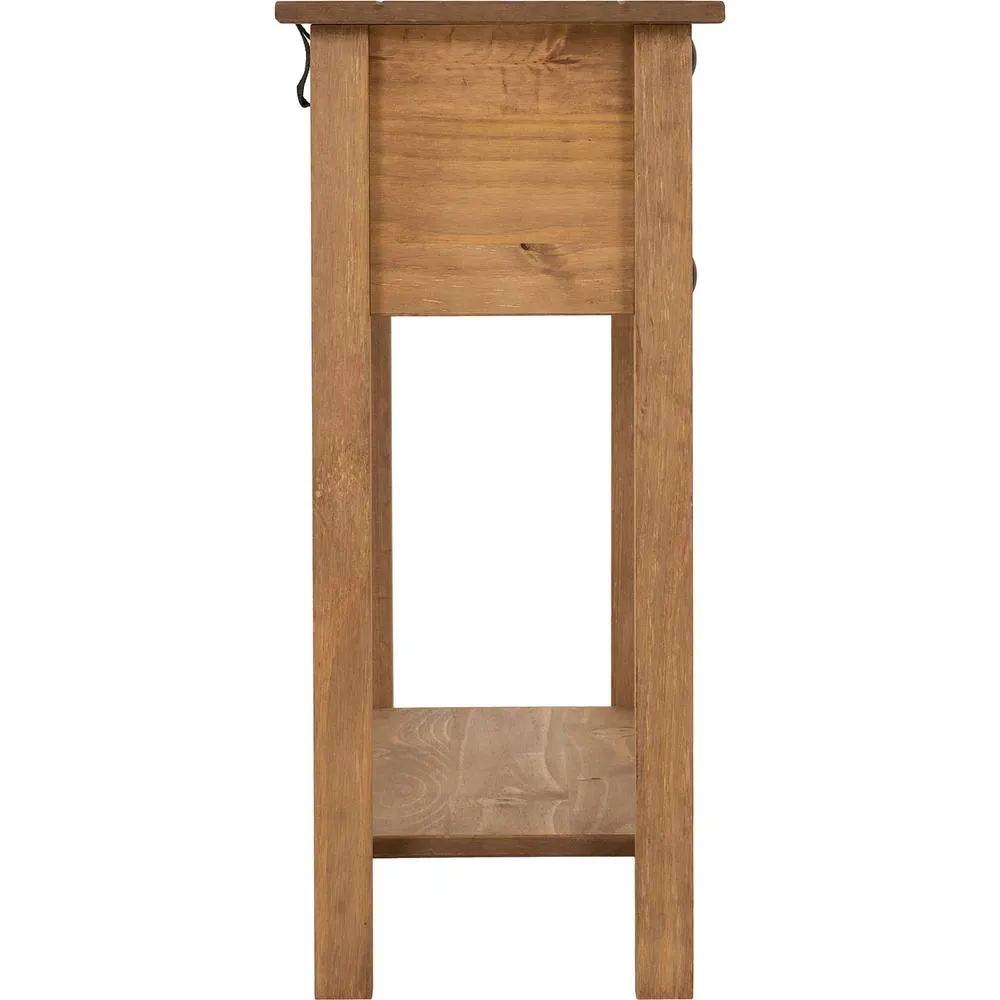 Seconique Corona Essentials 2 Drawer Console Table in Natural 5
