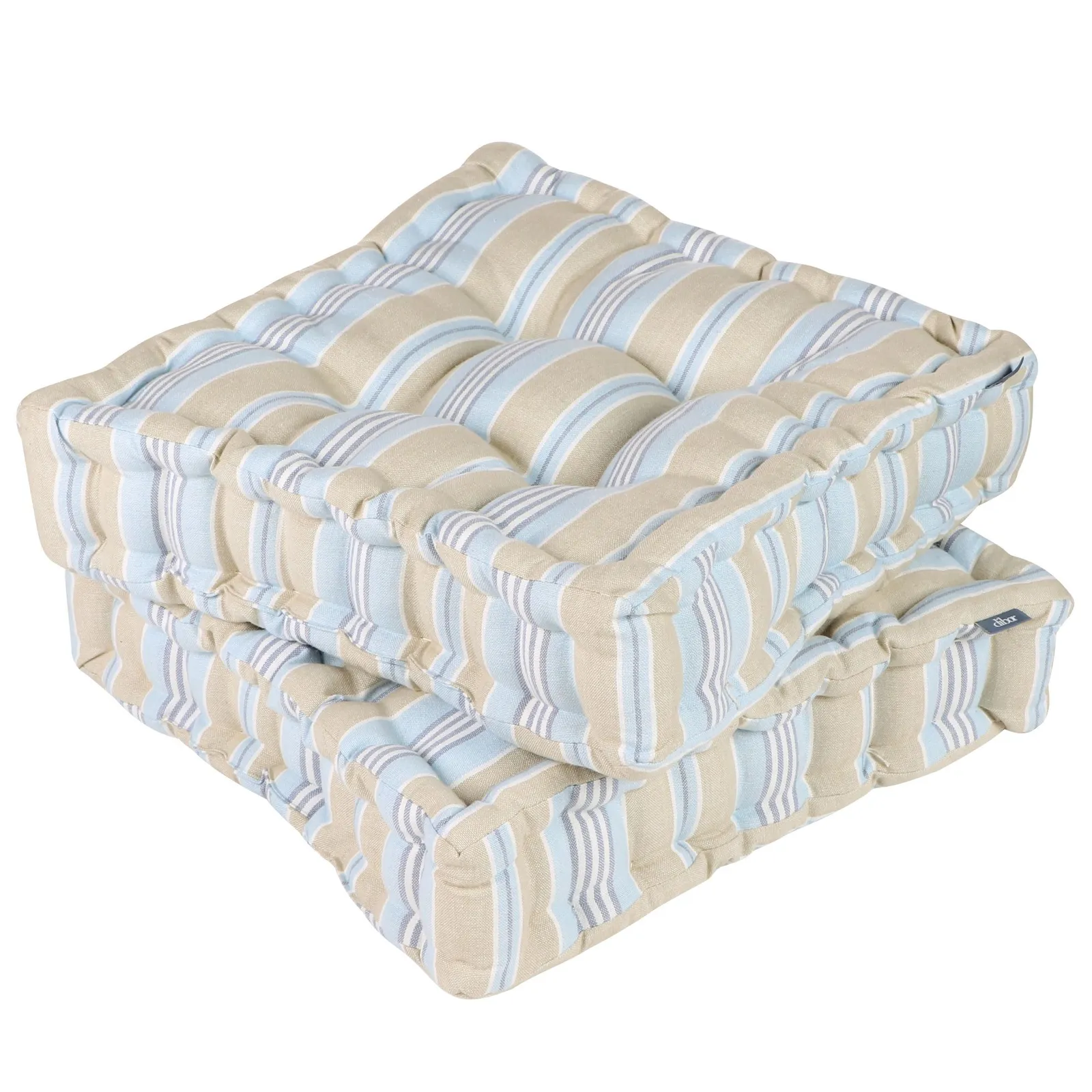 Dibor Vintage Large Cream Arched Outdoor Garden Furniture Companion Seat Garden Bench with Free Set of 2 Blue Box Cushions 5
