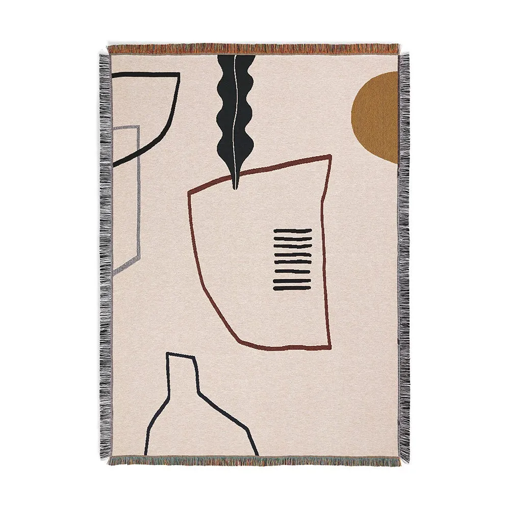 ferm LIVING Mirage Blanket Off White 2