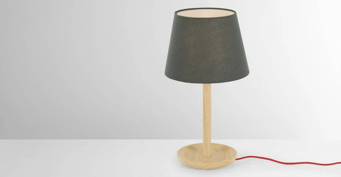 Moore Table Light, Natural Ash & Grey