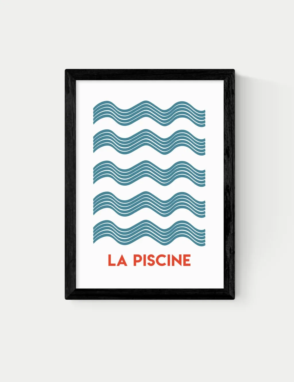 East End Prints La Piscine Framed Art Black