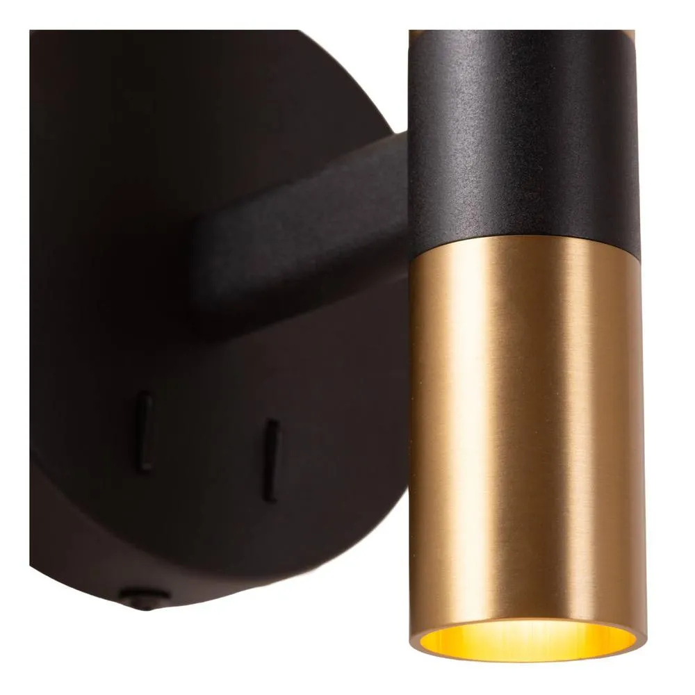 Netlighting Lucide JOSIANE Globe Wall Lights Ø 18 cm 1xG9 USB charging point Black 5